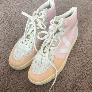Veja Pastel High-Top Sneakers